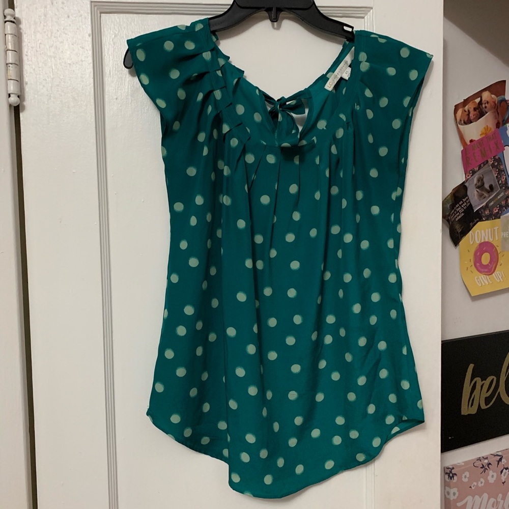 LC polka dot blouse